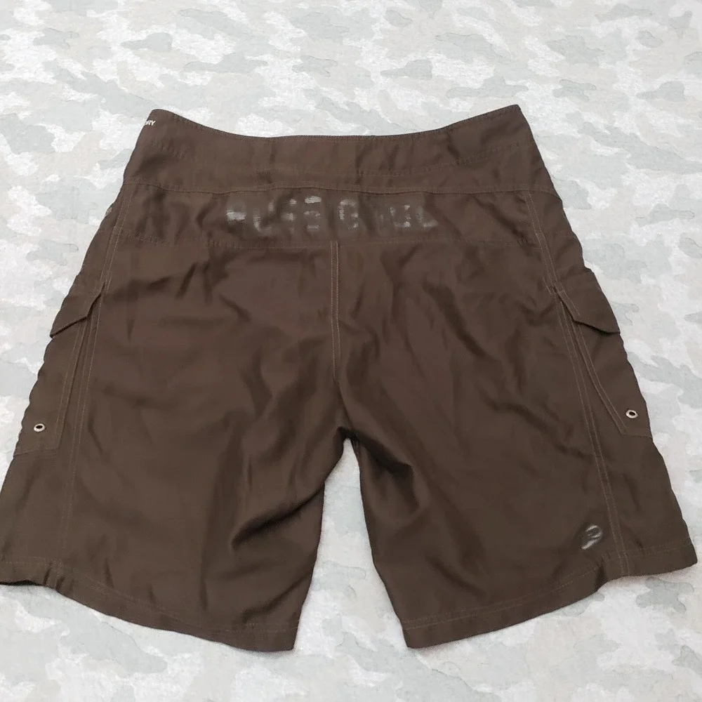 Rossignol‎ Cargo Board Shorts Men's 2XL Brown Lightweight Drawstring Pockets